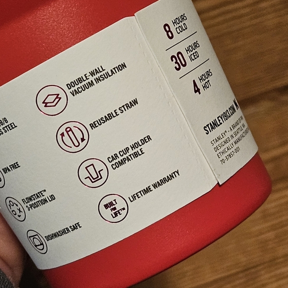 Stanley Target 20oz Ruby Hearts Valentine’s Day Tumbler Red - Picture 6 of 8